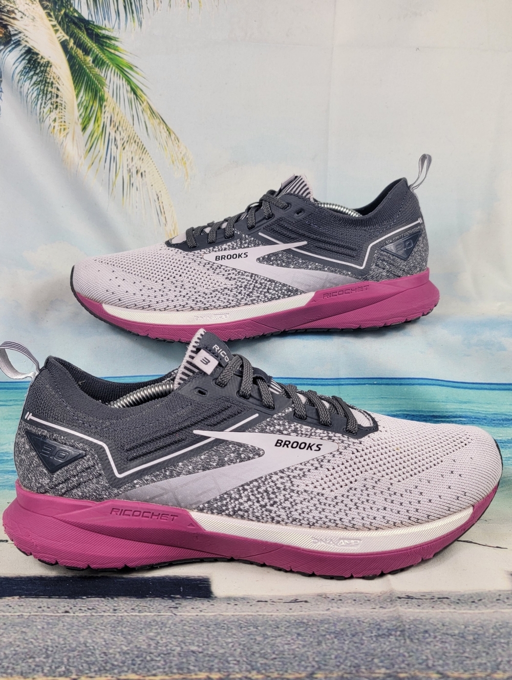 Brooks Ricochet 3 Running Walking Comfort Gym Trainer Womens 10.5